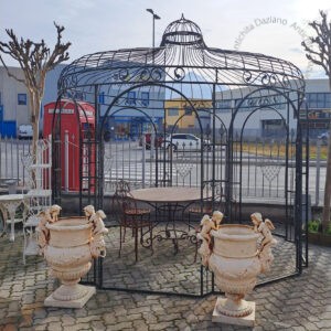 Gazebo in ferro pieno ottagonale
