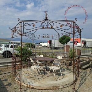 Gazebo esagonale in ferro pesante