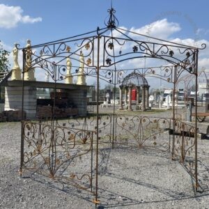 Gazebo esagonale in ferro pesante