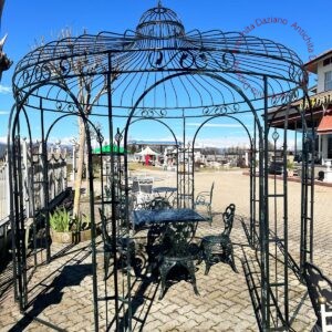 Gazebo in ferro pieno ottagonale
