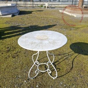Tavolo rotondo in ferro