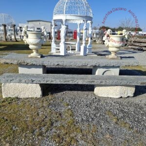 Tavolo in pietra di luserna con panca