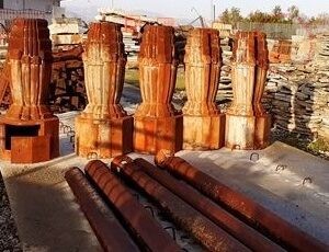 Lampioni completi di basamento