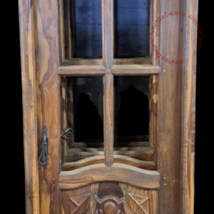 Porta stile '800 quadrifoglio a vetri