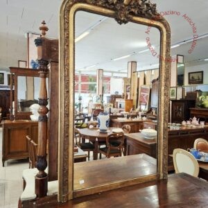 Specchiera in legno dorato